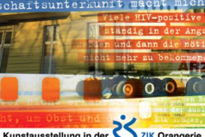 Plakat zur Ausstellung "Auszüge aus dem Lebenslauf"